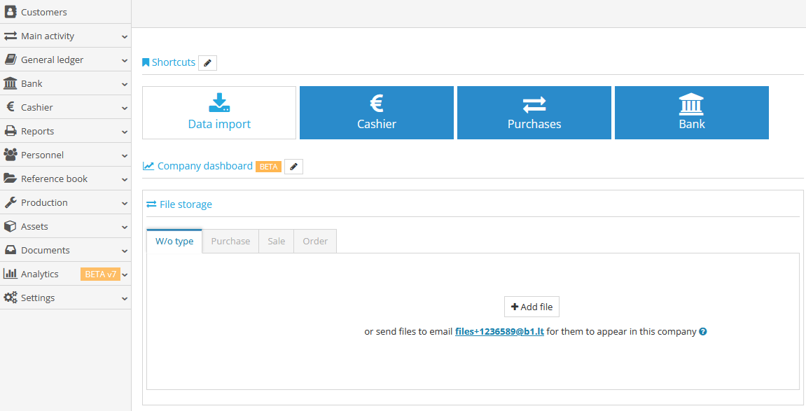 Uploading a file to the file store