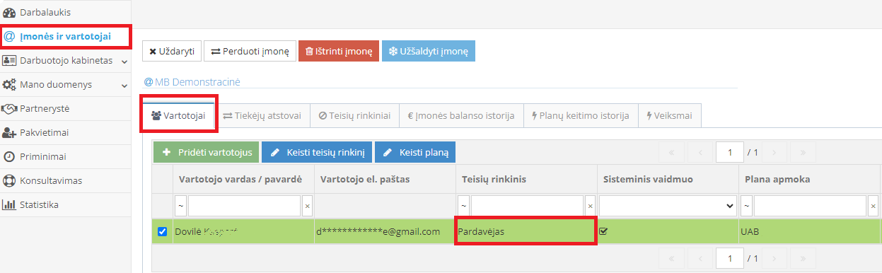Negaliu atrakinti dokumentų lange Teisių rinkinys