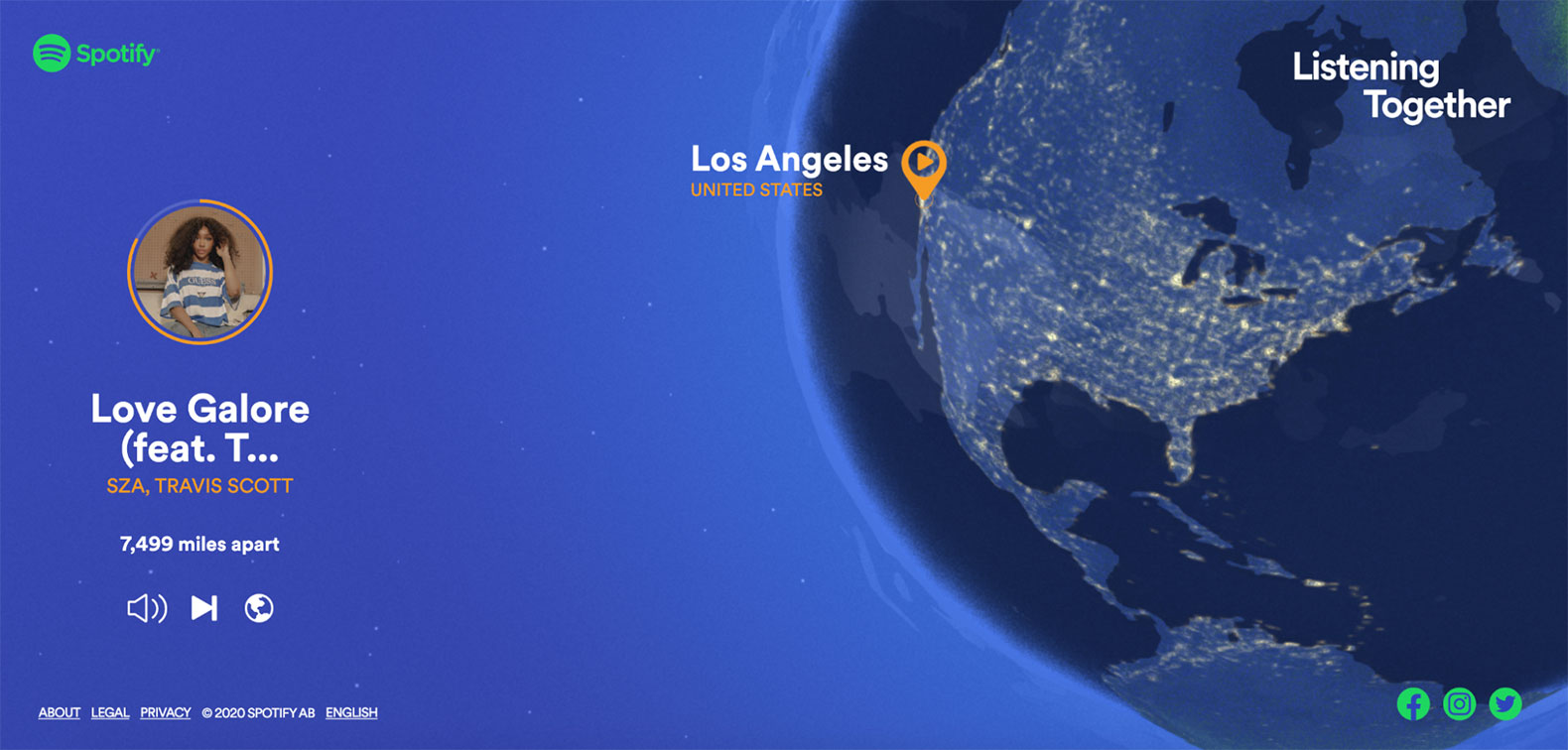 Example of a Microsite: Listening Together