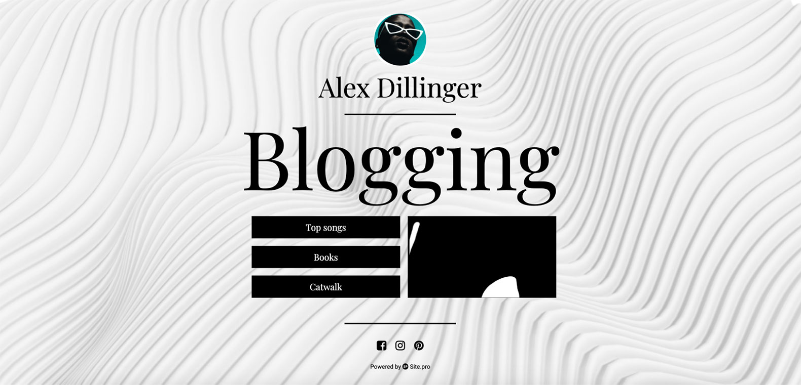 Example of Blogging Microsite